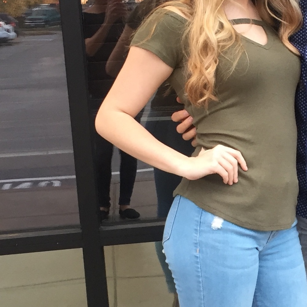 Army Green Soft & Sexy Short Sleeve